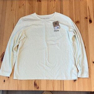 Patagonia Off-White Long Sleeve Responsibili-Tee